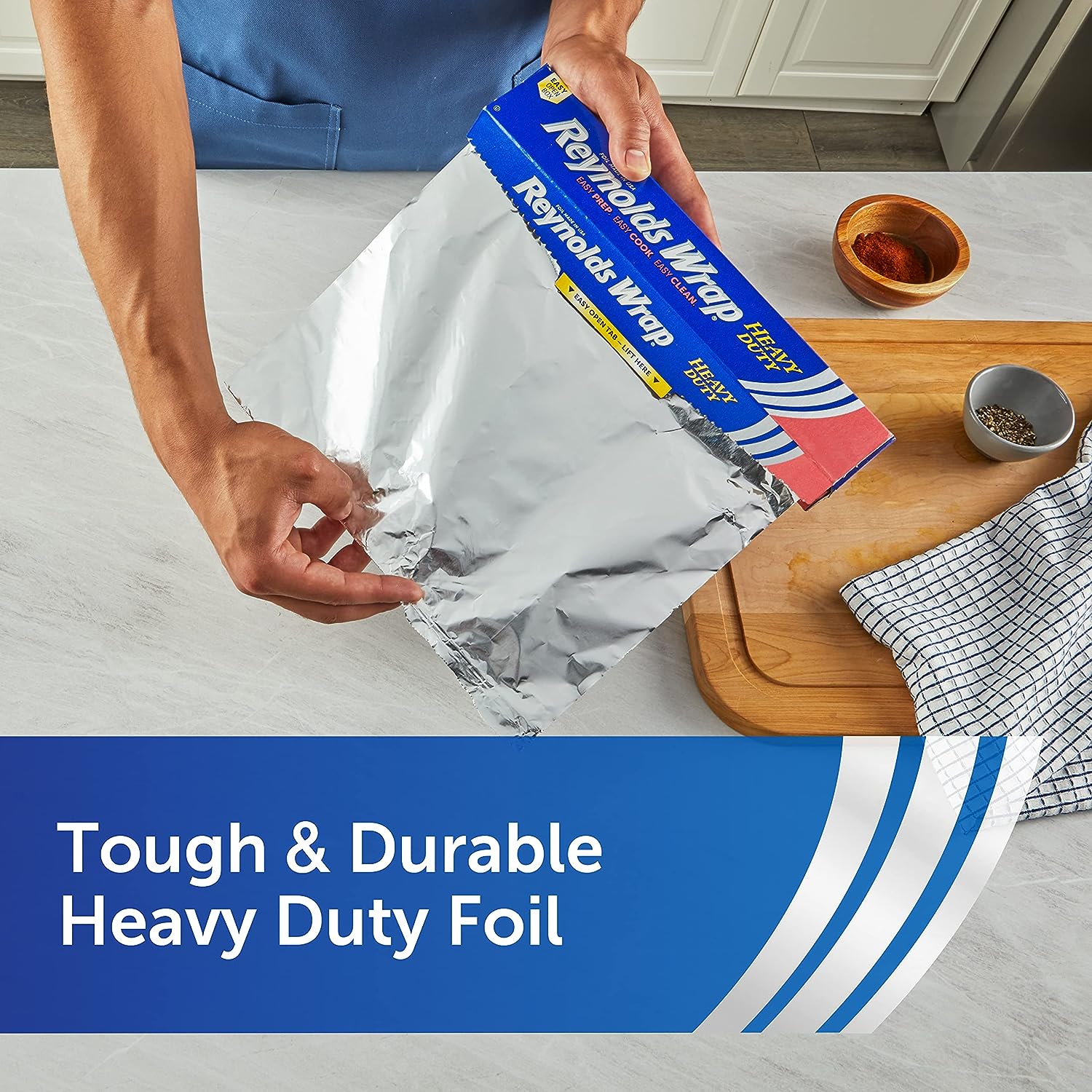 Reynolds Wrap Heavy Duty Aluminum Foil, 50 Square Feet (Packaging May Vary) - 24hrsmart